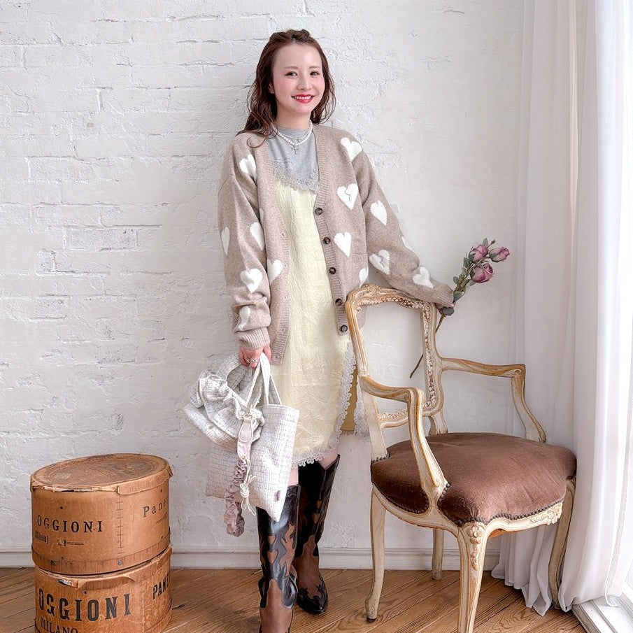 ★Amour ジャカードカーディガン