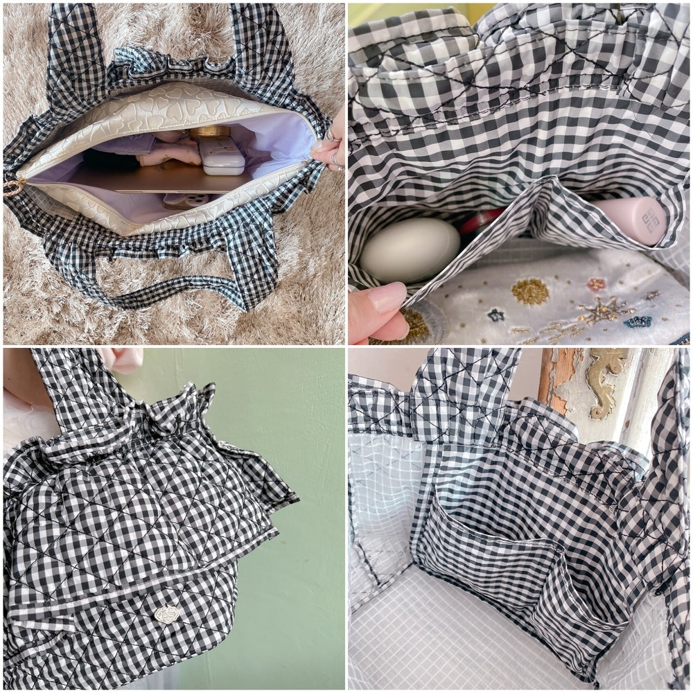 フリルバッグ Quilting Frill Bebe ミニ/レギュラー【ギンガム】