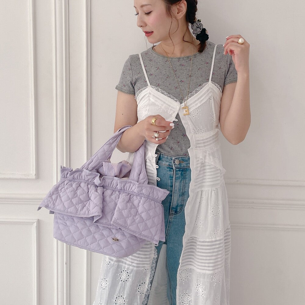 フリルバッグ Quilting Frill Bebe ミニ/レギュラー【ラベンダー】