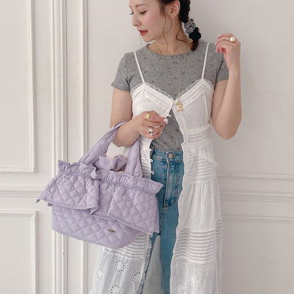 フリルバッグ Quilting Frill Bebe ミニ/レギュラー【ラベンダー】