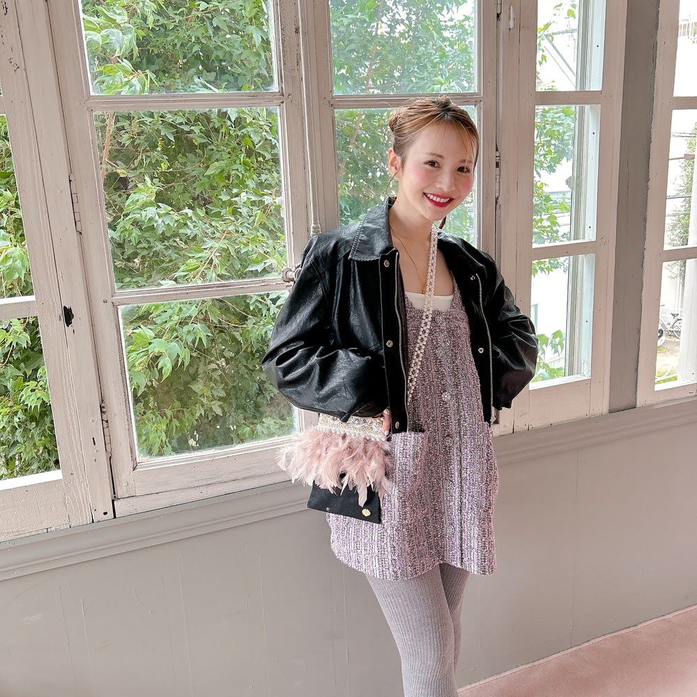 ミニサコッシュ Wintry Meghan ブラック