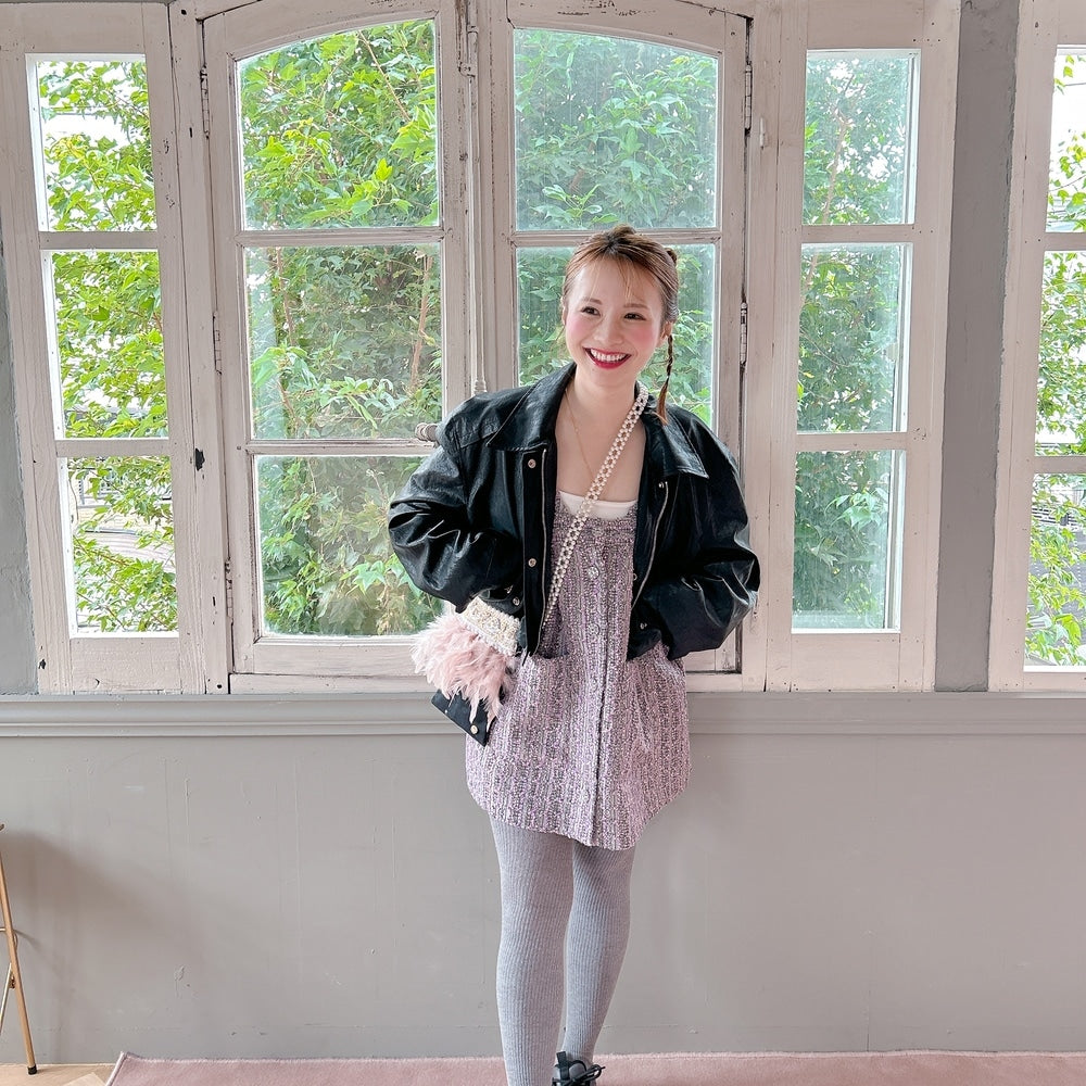 ミニサコッシュ Wintry Meghan ブラック