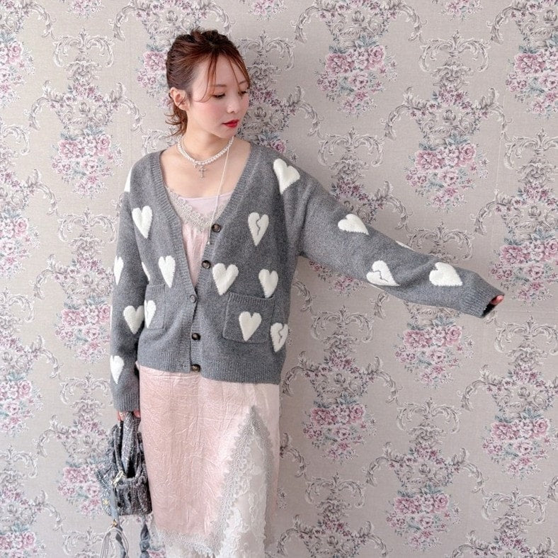 ★Amour ジャカードカーディガン