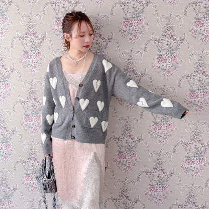 ★Amour ジャカードカーディガン