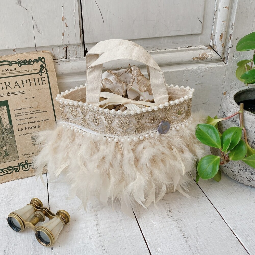 トート Wintry Meghan【アイボリー/グレー】