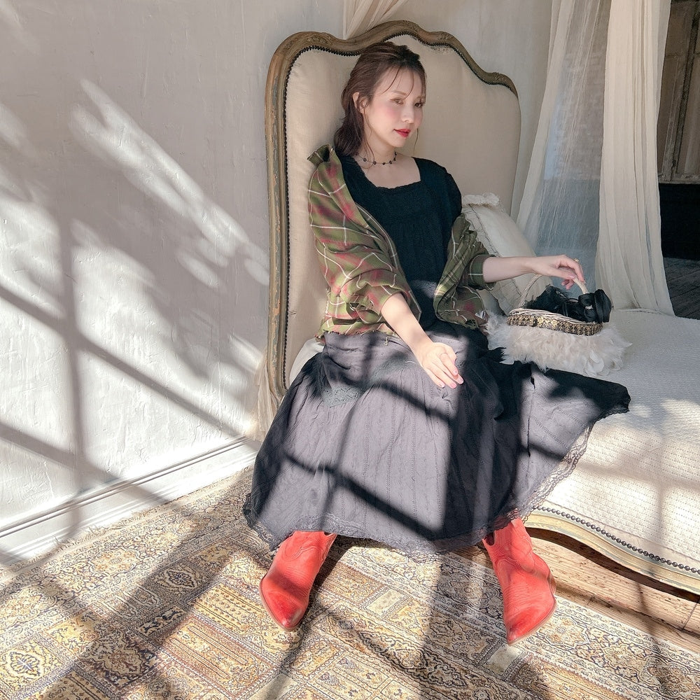 ★コットンレースDollyワンピース