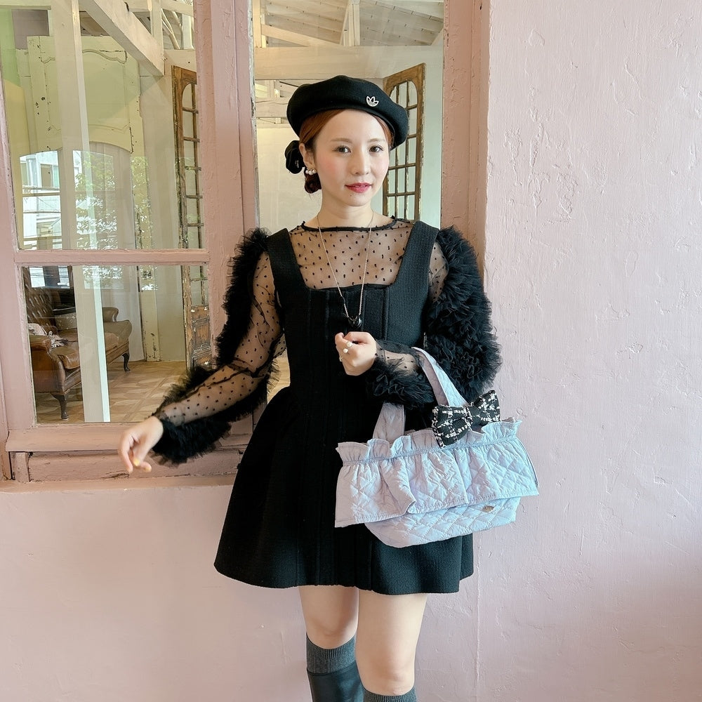 フリルバッグ Quilting Frill Bebe ミニ/レギュラー【ラベンダー】