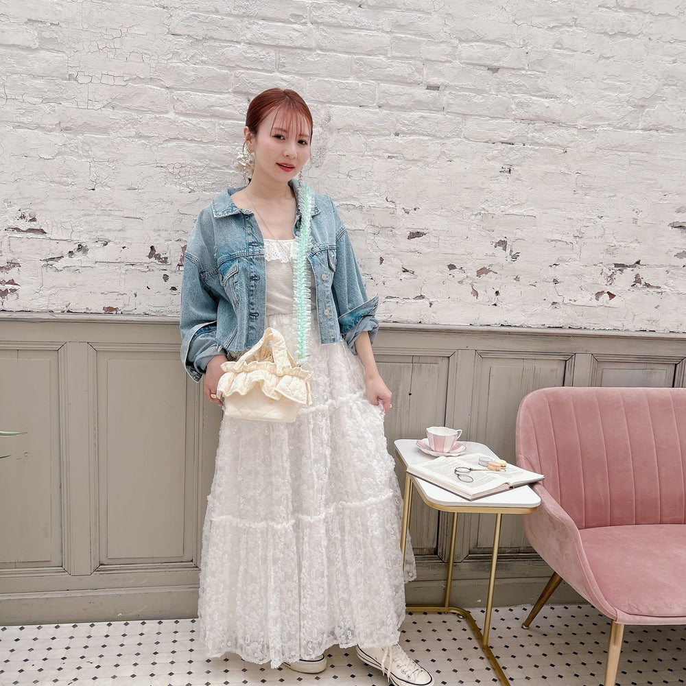 ミニフリルバッグ Quilting Frill Bebe【バニラ/ホットピンク/カーキ/ギンガム/ラベンダー/ミルクティ】