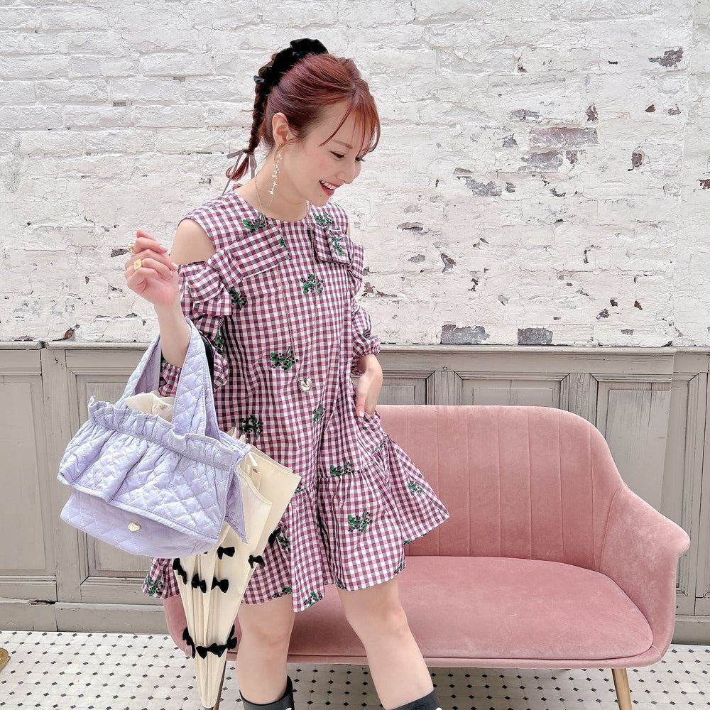 フリルバッグ Quilting Frill Bebe ミニ/レギュラー【ラベンダー】