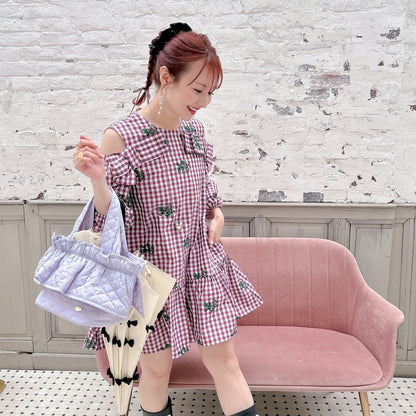 フリルバッグ Quilting Frill Bebe ミニ/レギュラー【ラベンダー】