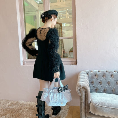 フリルバッグ Quilting Frill Bebe ミニ/レギュラー【ラベンダー】