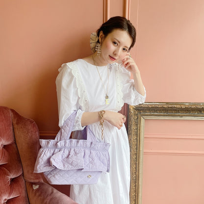 フリルバッグ Quilting Frill Bebe ミニ/レギュラー【ラベンダー】