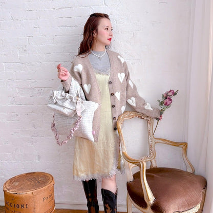 ★Amour ジャカードカーディガン