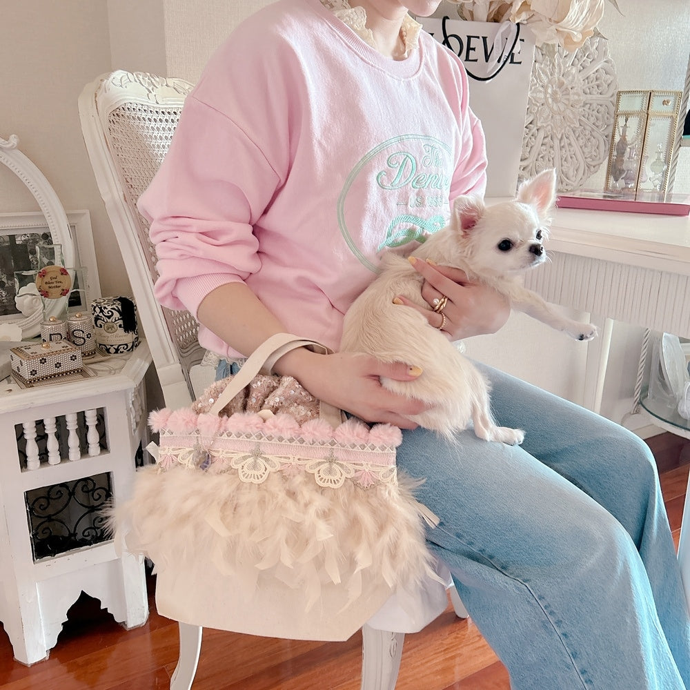 巾着＆トートSET Pom Pom Bunny