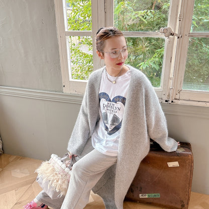 ★ロングFluffyニットガウン