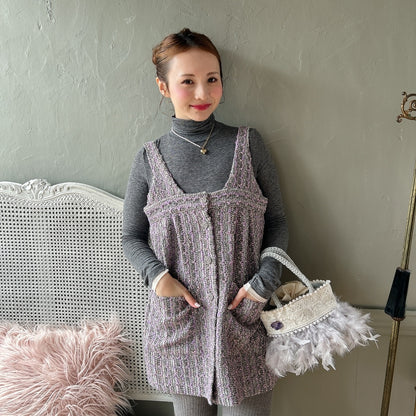 ハートアシメパールネックレス