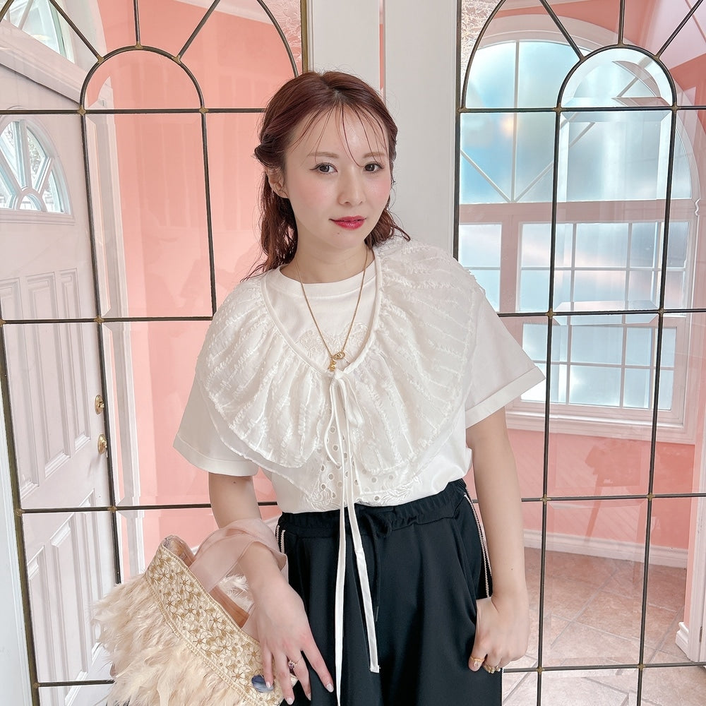 ★リボンEmbroideryTsh