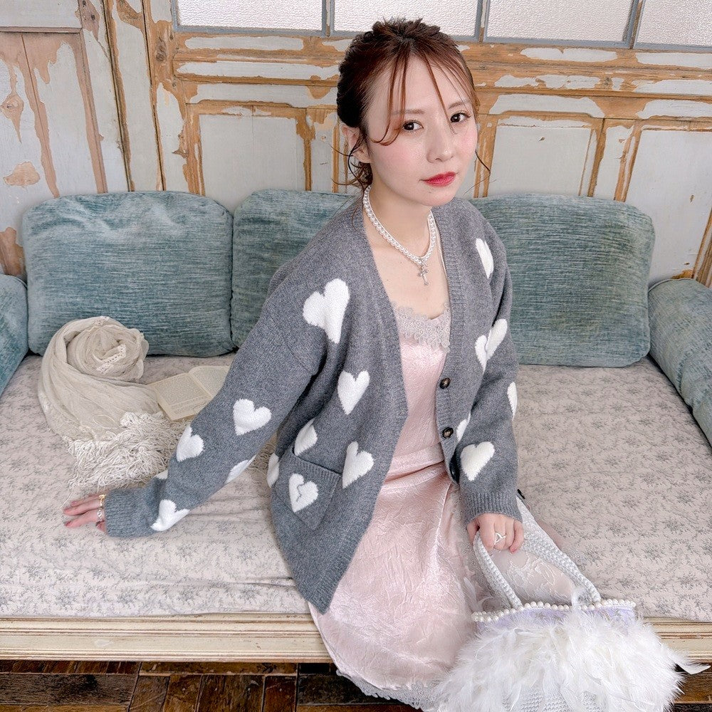 ★Amour ジャカードカーディガン