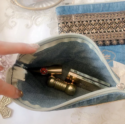 ポーチ Shabby Denim Pouch