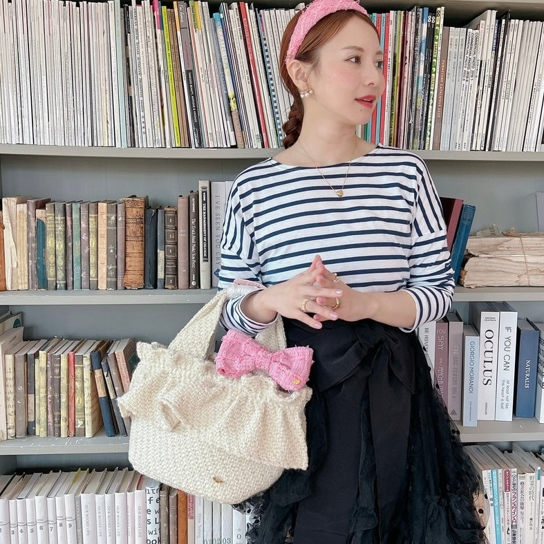 フリルバッグ Tweedy Bebe【アイボリー】1サイズ