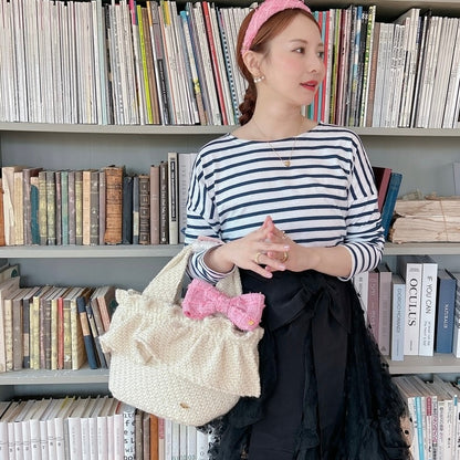 フリルバッグ Tweedy Bebe【アイボリー】1サイズ