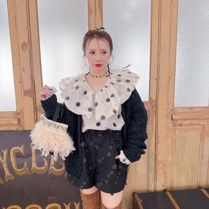 ★Polka Puffブラウス