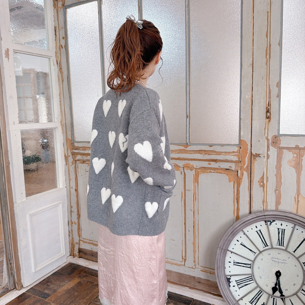 ★Amour ジャカードカーディガン