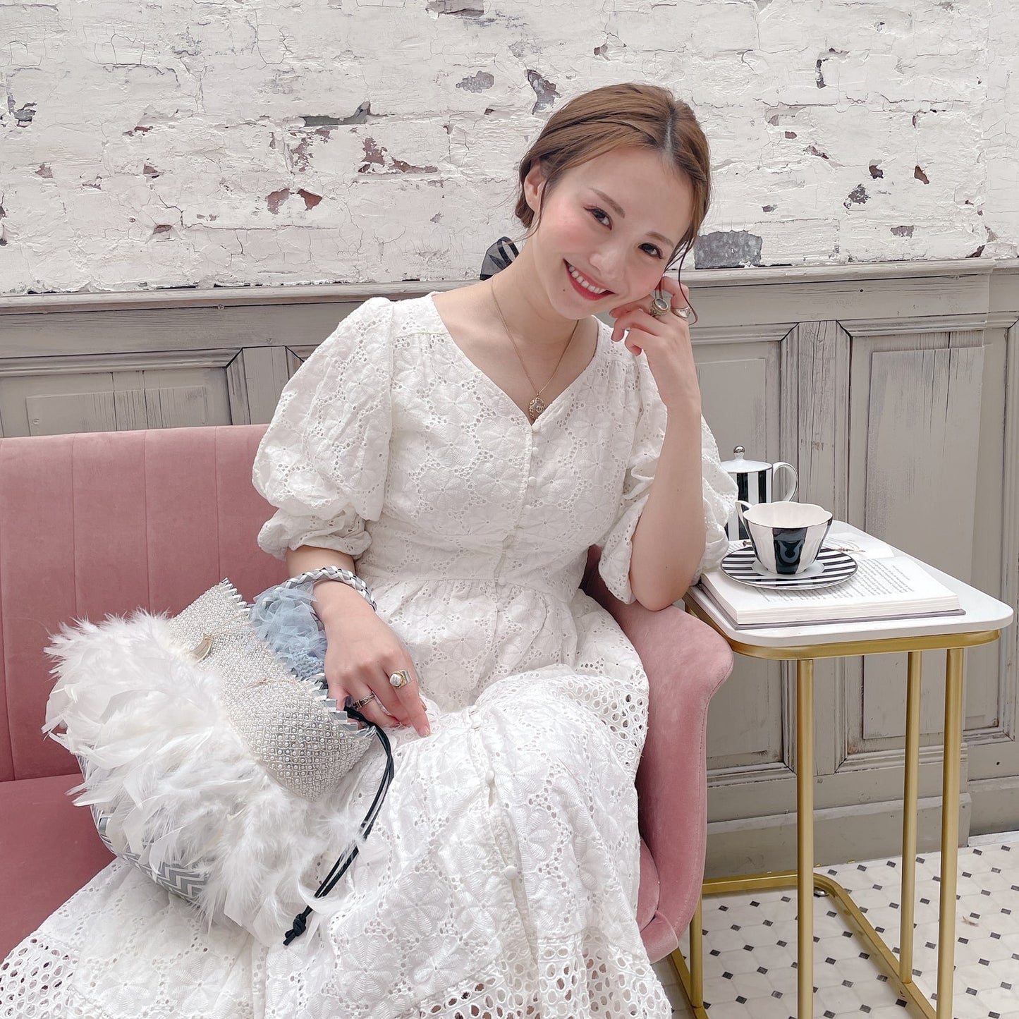 巾着バッグ Sea Anemone