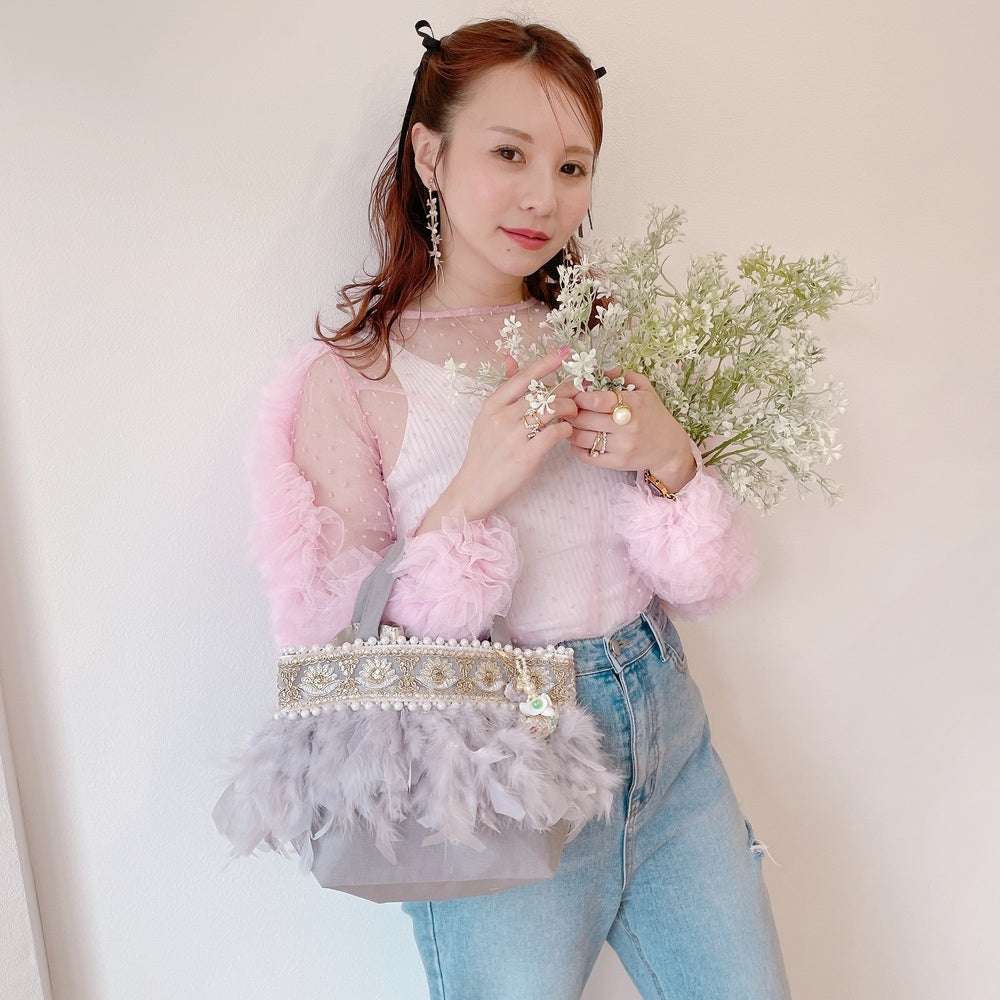 トート Wintry Meghan【アイボリー/グレー】