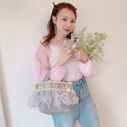 トート Wintry Meghan【アイボリー/グレー】