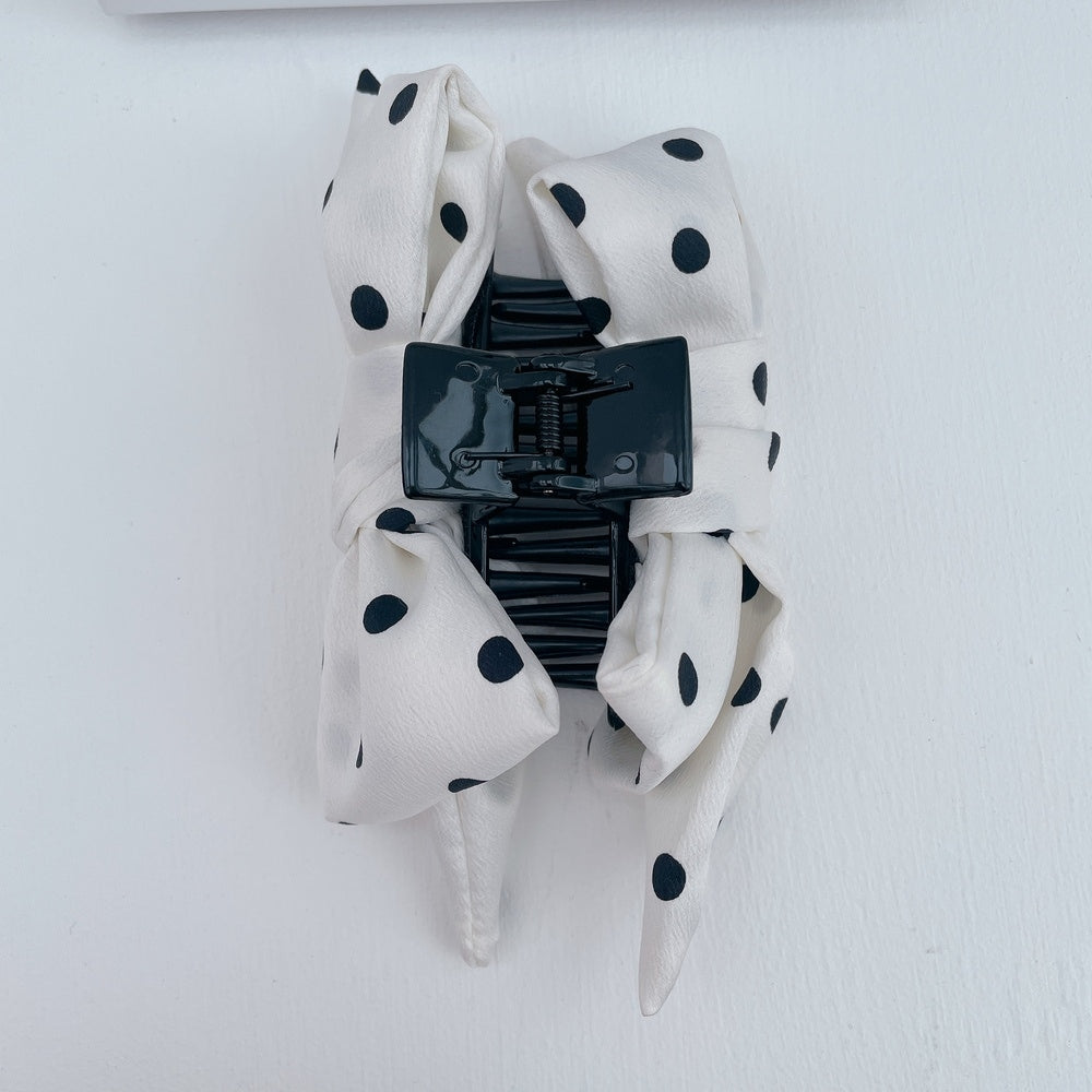 ヘアクリップ Dot Ribbon