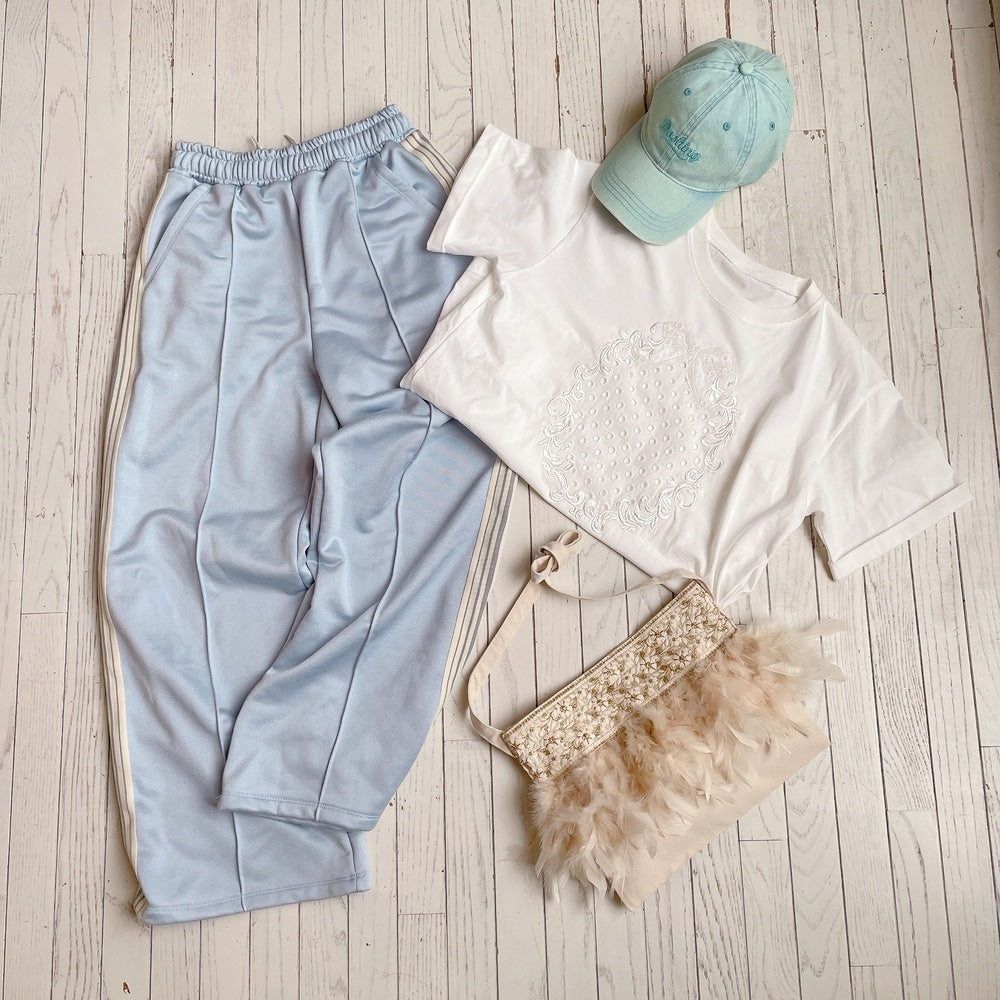 ★リボンEmbroideryTsh