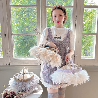 かご&巾着SET Antique Glow Rattan