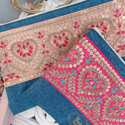 ポーチ Shabby Denim Pouch