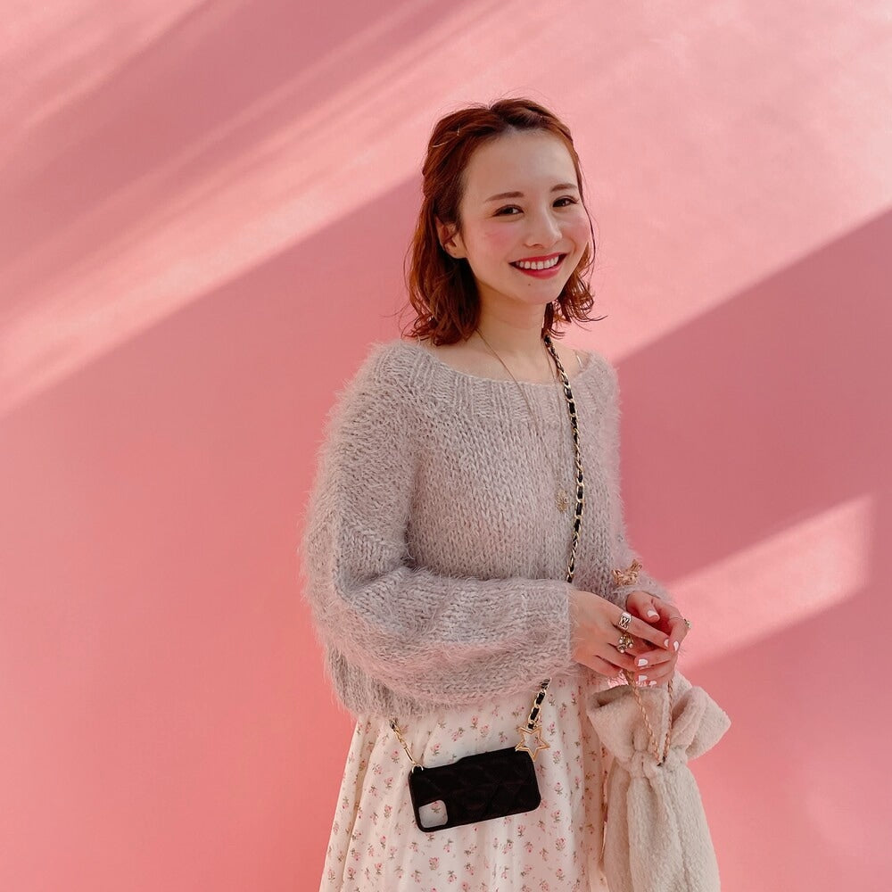 スマホケース Stella Chain ブラック