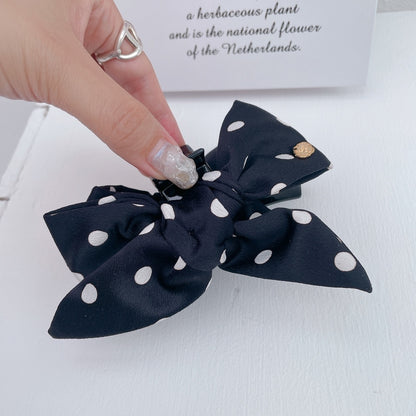 ヘアクリップ Dot Ribbon