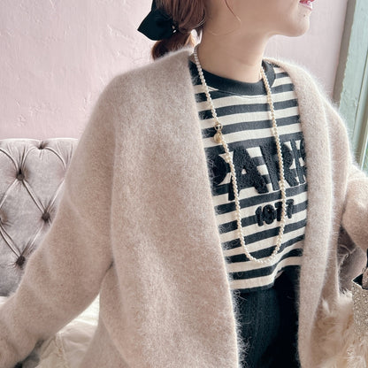 ★ロングFluffyニットガウン