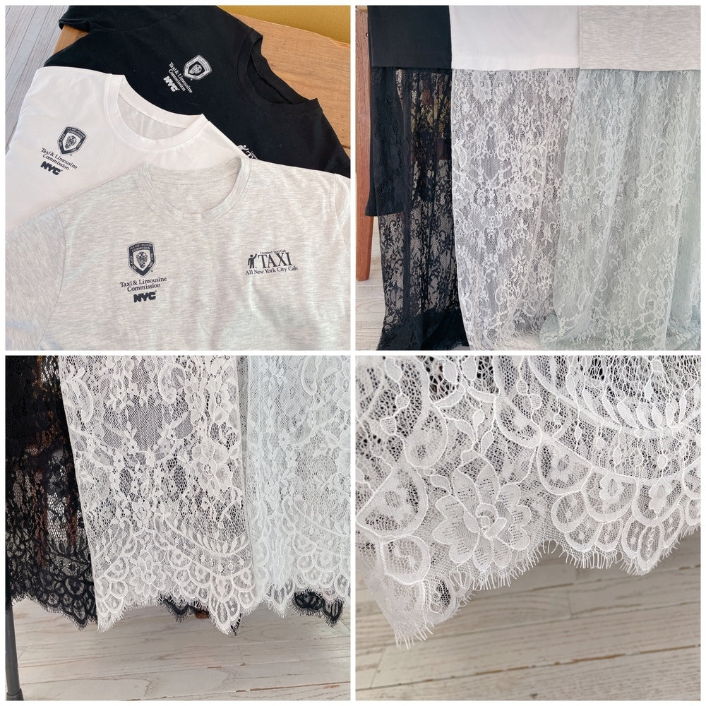 ★SheerレースロンTワンピ