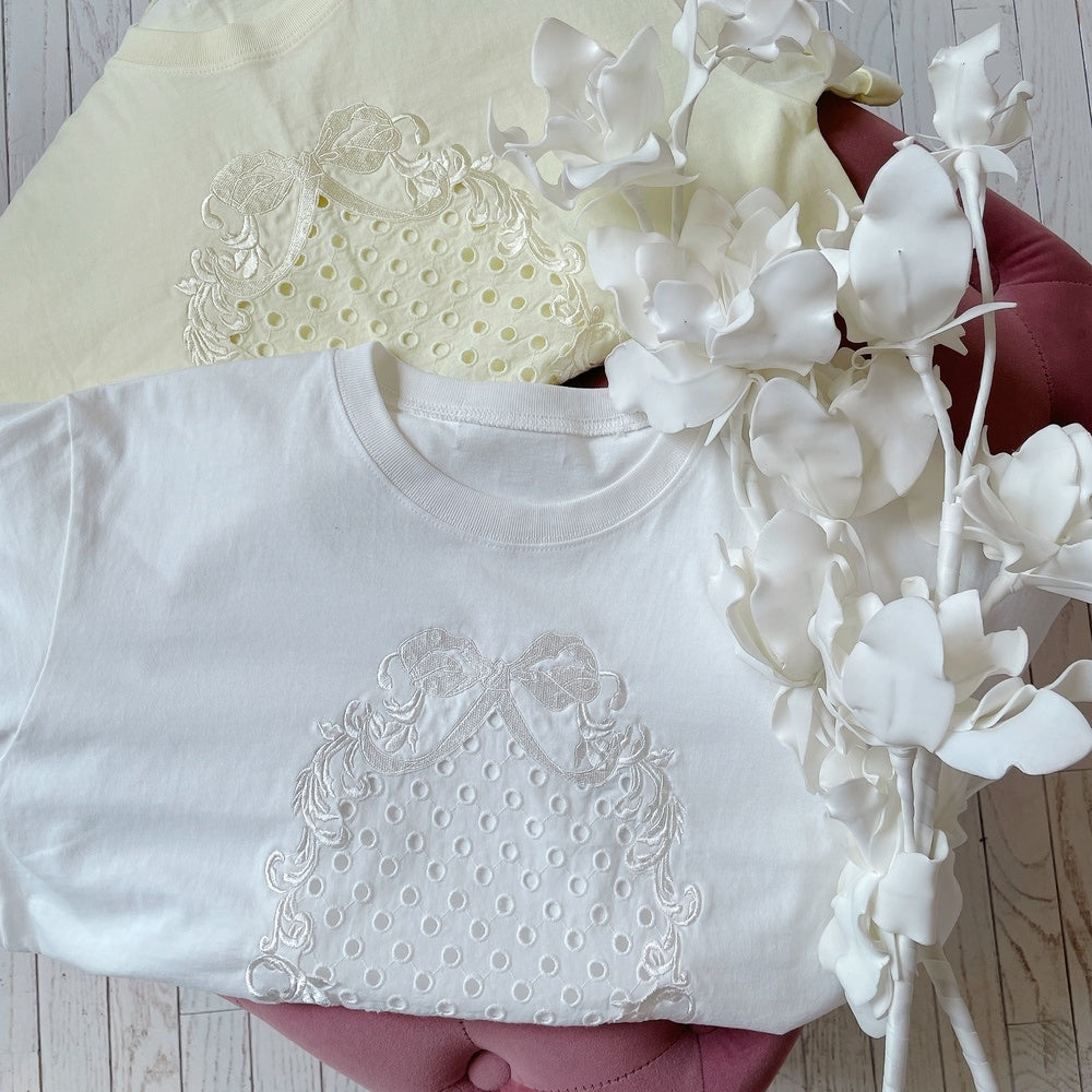 ★リボンEmbroideryTsh