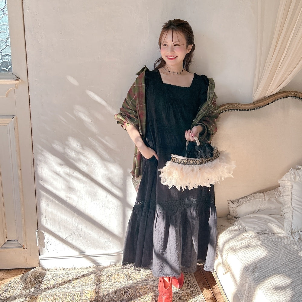 ★コットンレースDollyワンピース