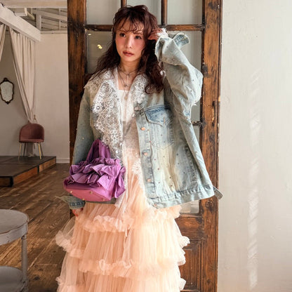 ★Confetti Gems Denim Jacket