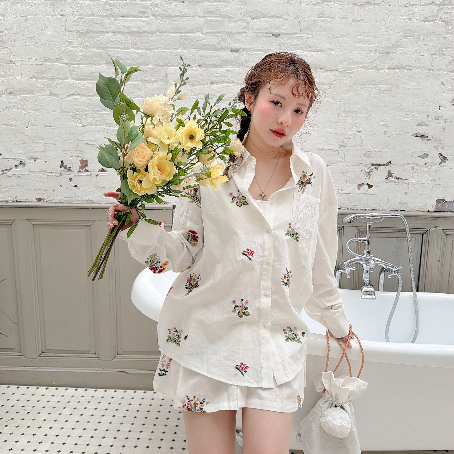Blanc Bouquet シャツ/ボトムス (セットアップ可)