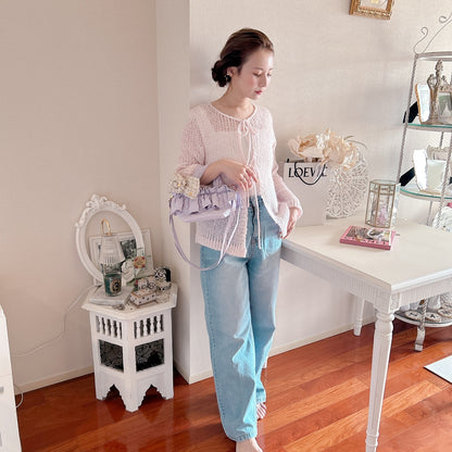 フリルバッグ Quilting Frill Bebe ミニ/レギュラー【ラベンダー】