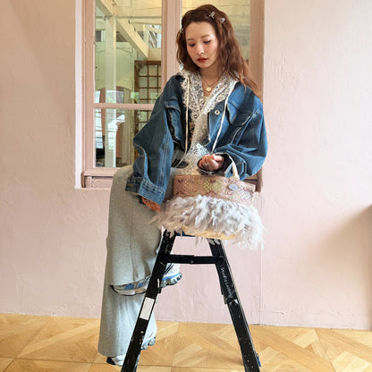パイプトート+巾着 Marrakesh Belle-ラベンダー
