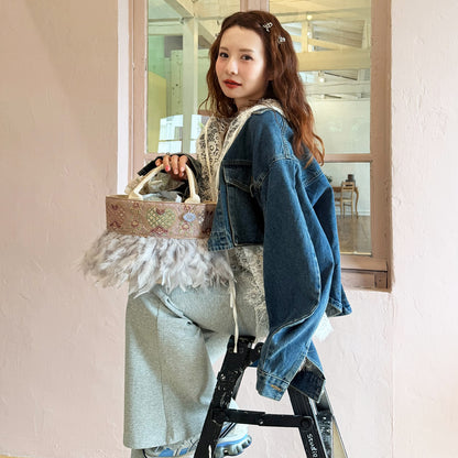 パイプトート+巾着 Marrakesh Belle-ラベンダー