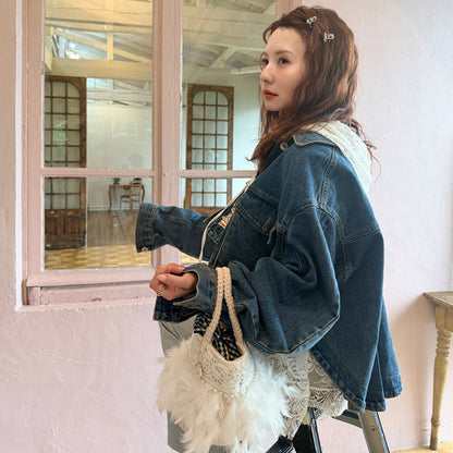 ニットトート+巾着 Dolce Perle