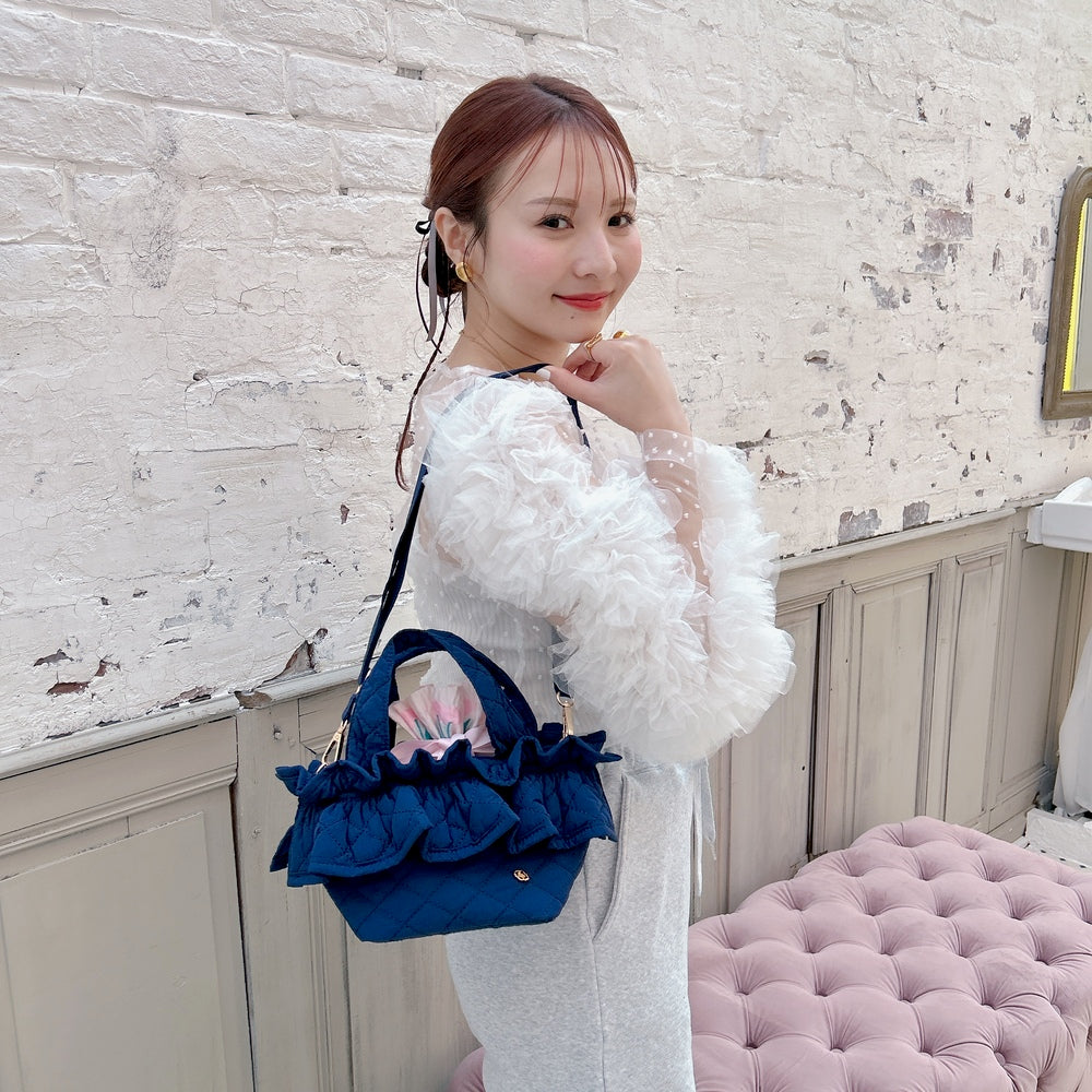 ミニフリルバッグ Quilting Frill Bebe