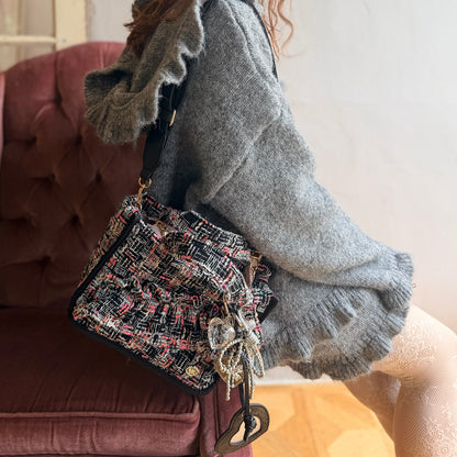 スクエアトート Tweedy Frame Tote