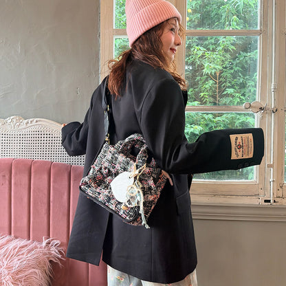 スクエアトート Tweedy Frame Tote