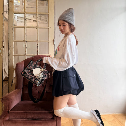 スクエアトート Tweedy Frame Tote